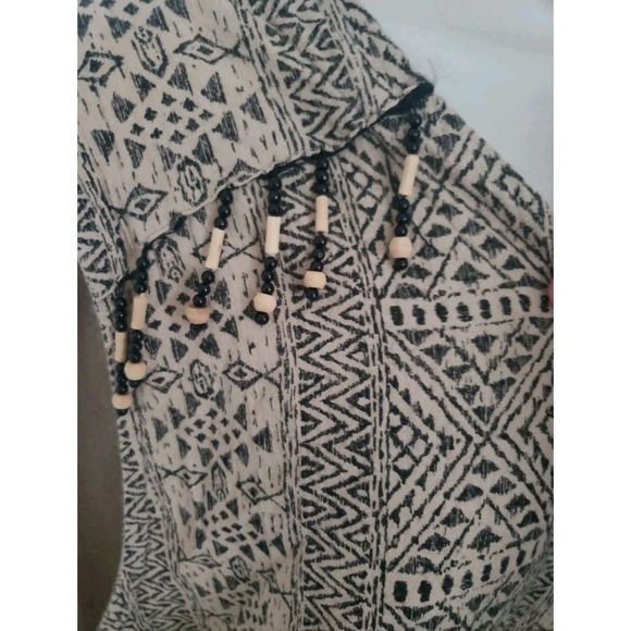 VTG TWO POTATO LAGUNA BEACH SET TOP/OPEN FRONT SLEEVELESS DUSTER TRIBAL USA MADE - Picture 6 of 8